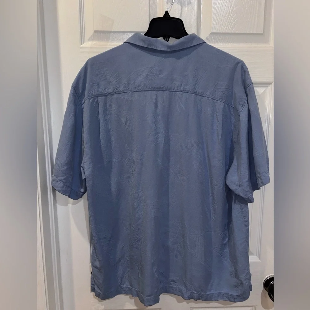 SILK 100% Tommy Bahama Short Sleeve Button Down SZ XL​ - Picture 3 of 7